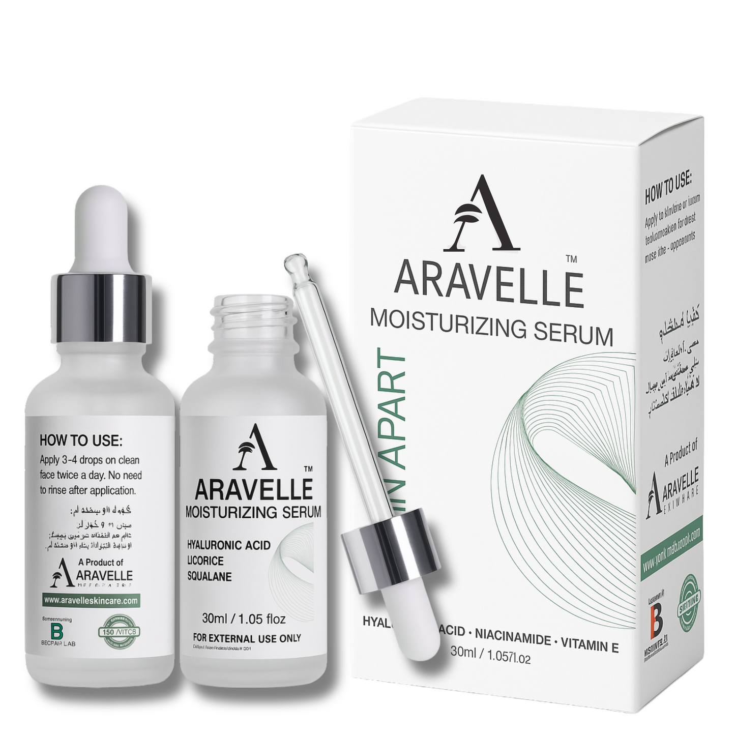 Aravelle™ Deep Hydration & Skin Barrier Repair Moisturizing Serum