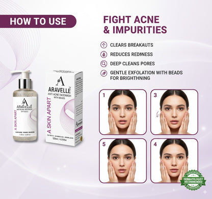 Aravelle™ Oil-Control & Anti-Acne Facewash for Clear, Healthy Skin