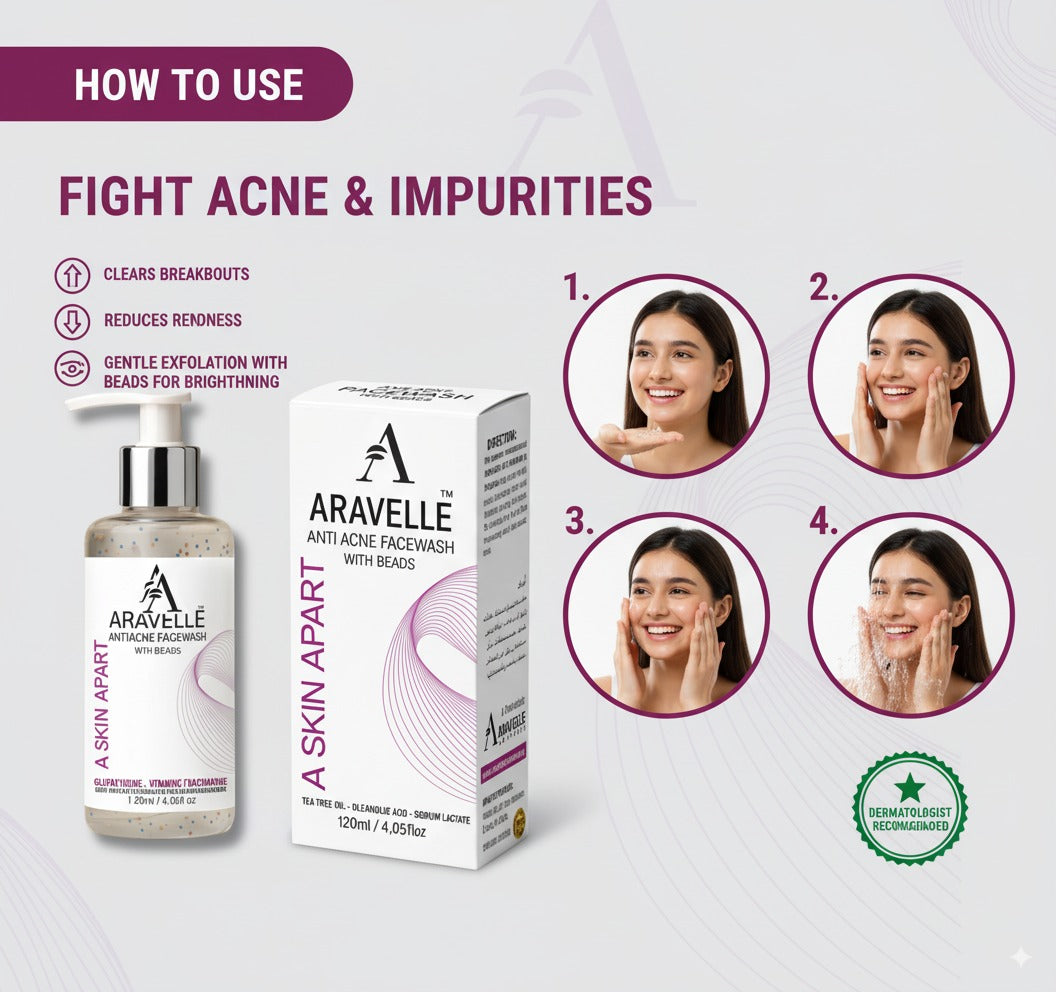 Aravelle™ Oil-Control & Anti-Acne Facewash for Clear, Healthy Skin