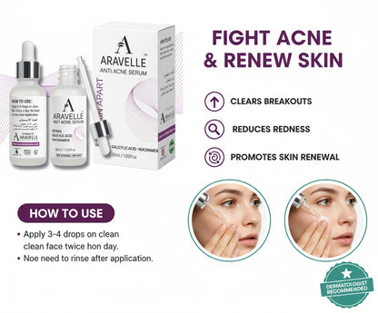 Aravelle™ Advanced Anti-Acne Serum with Pollution-Fighting Formula